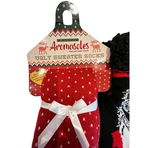 Christmas Socks Thick Armomasoles Santa and Nightmare before Christmas 2 pr - Picture 7 of 9